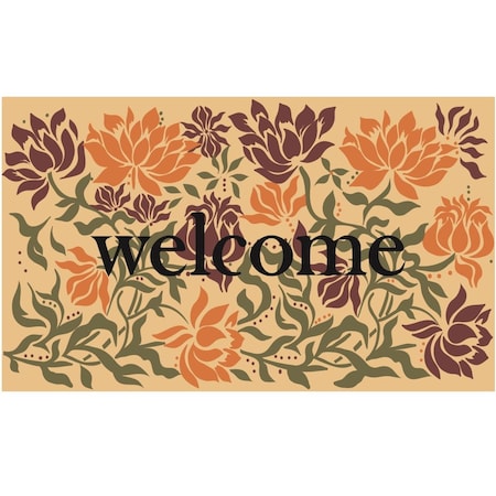 Stephan Roberts Home 18 x 30 in Recycled Rubber Doormat Verona 30N18RM5706
